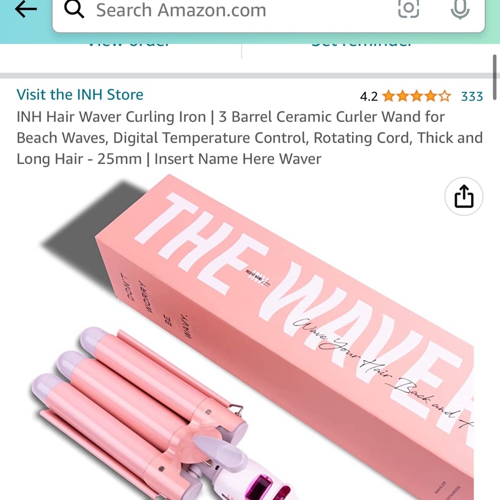 The waver curling iron